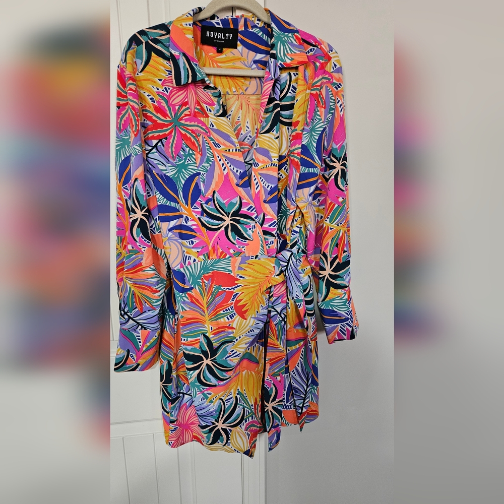 Multicolor mini dress